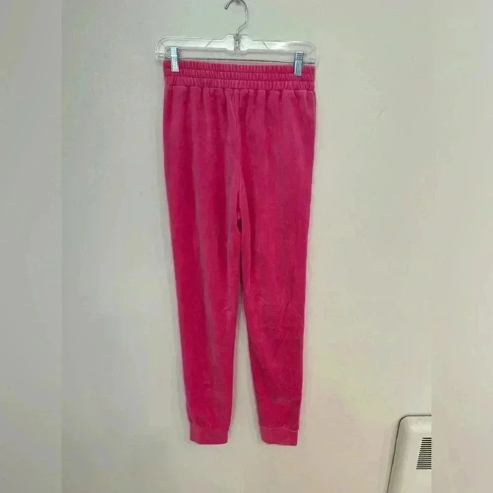 REVOLVE SUPERDOWN velour hot pink high rise jogger pants size S Barbiecore - Picture 8 of 8